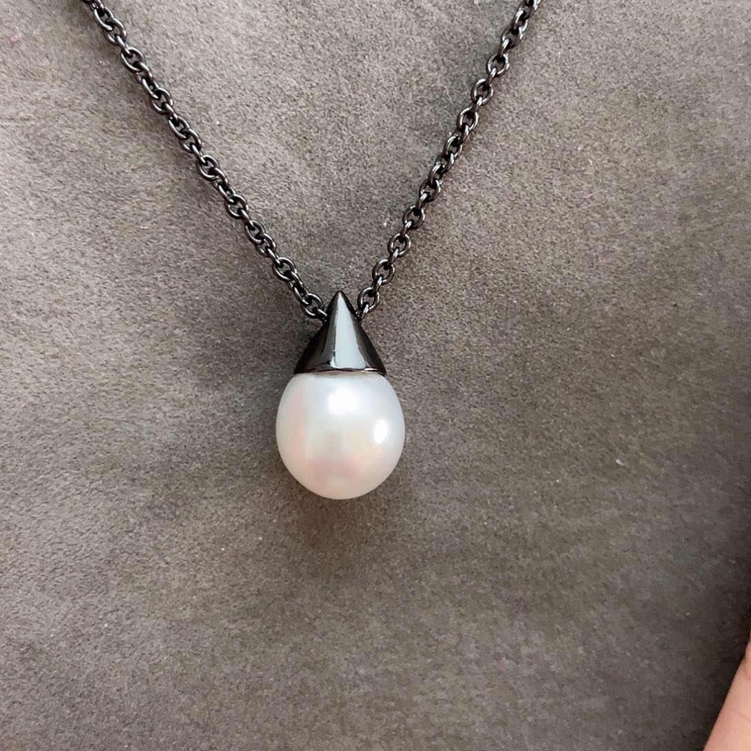 海水珍珠颈饰银S925镶嵌
