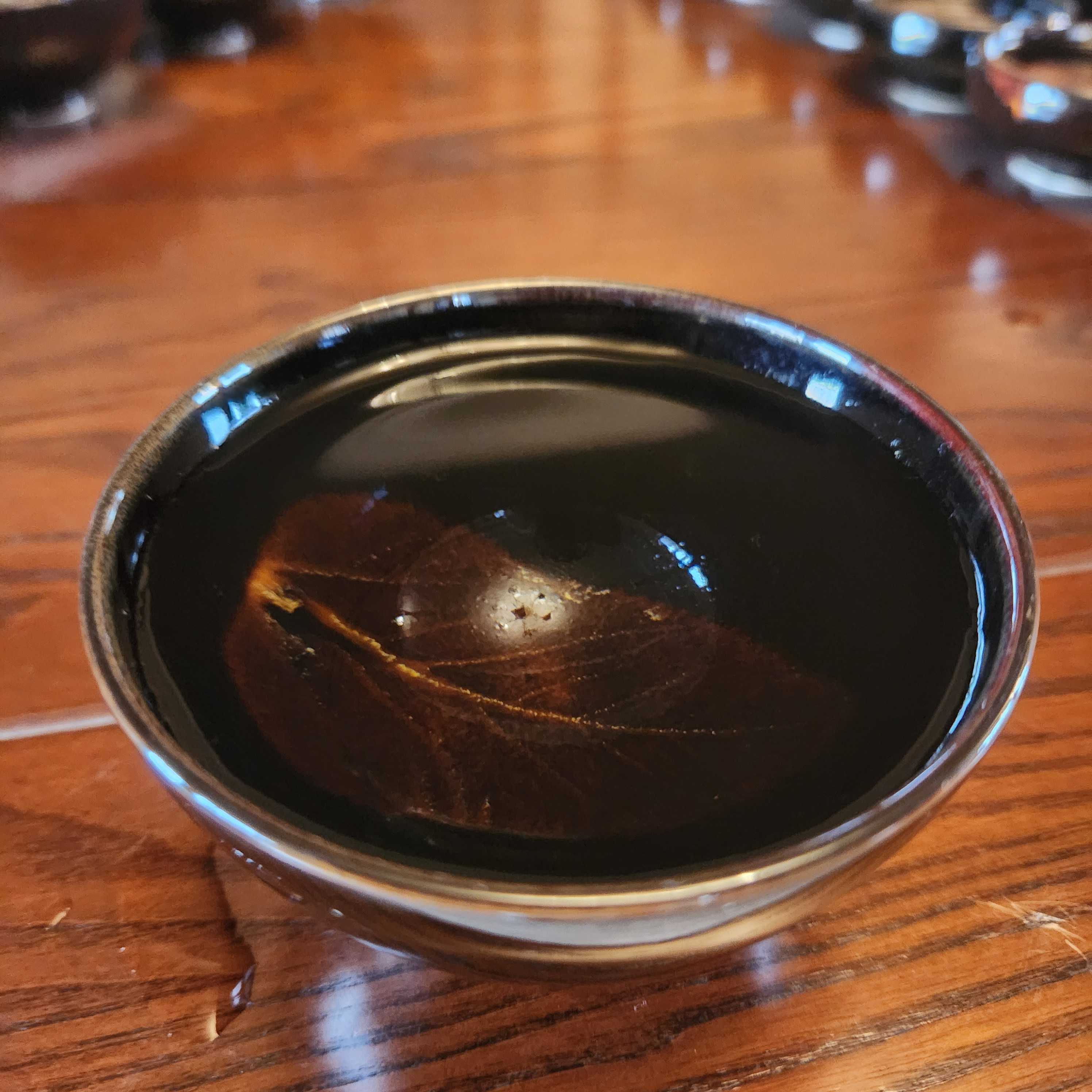 吉州窑天目木叶盏（不倒翁深碗杯100ml）