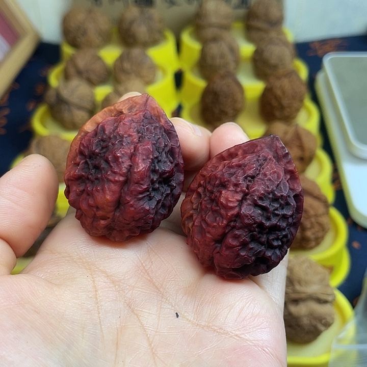 把件文玩核桃28、七彩羊头舍利40