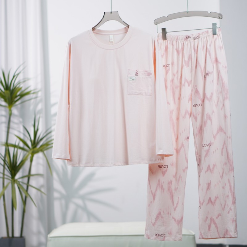 S481  女装时尚撤柜居家家居服睡衣套装粉色