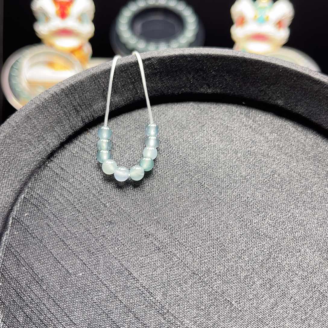 翡翠散珠卡4mm圆珠