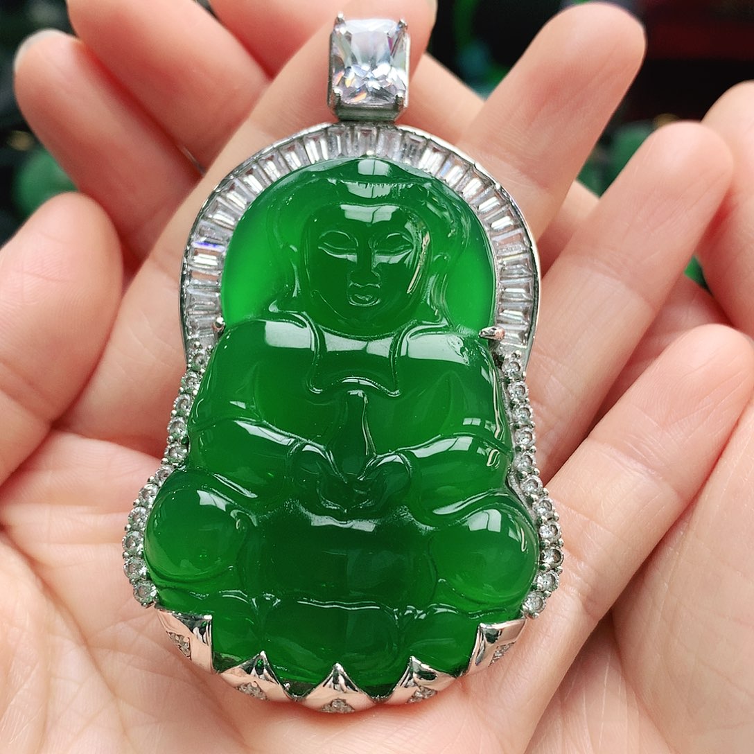 玛瑙/玉髓吊坠银S925镶嵌