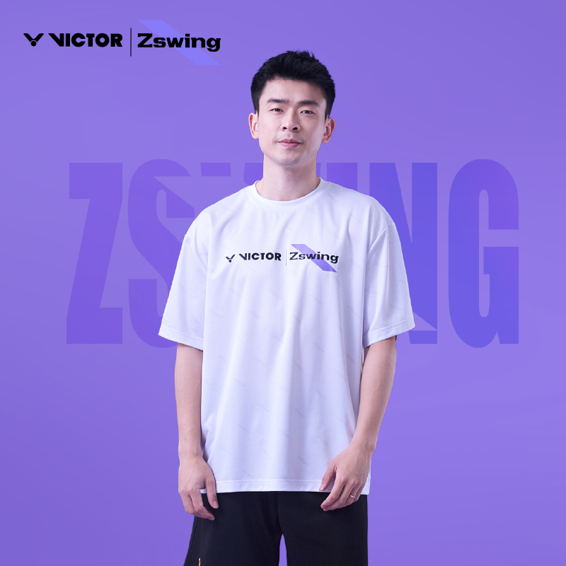威克多VICTOR胜利羽毛球服2025郑思维同款系列T恤运动T-502ZSW