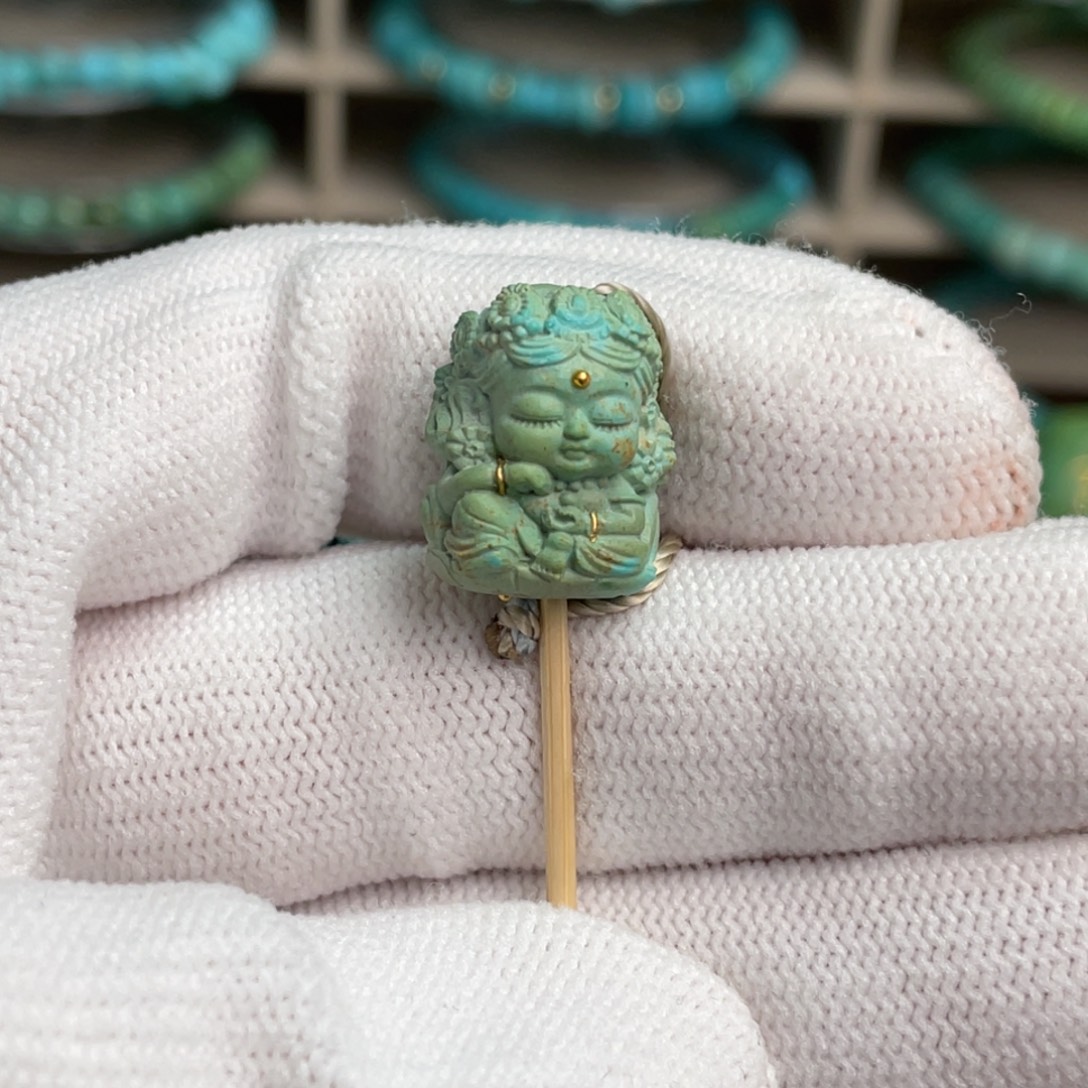 绿松石未镶嵌绿度母5