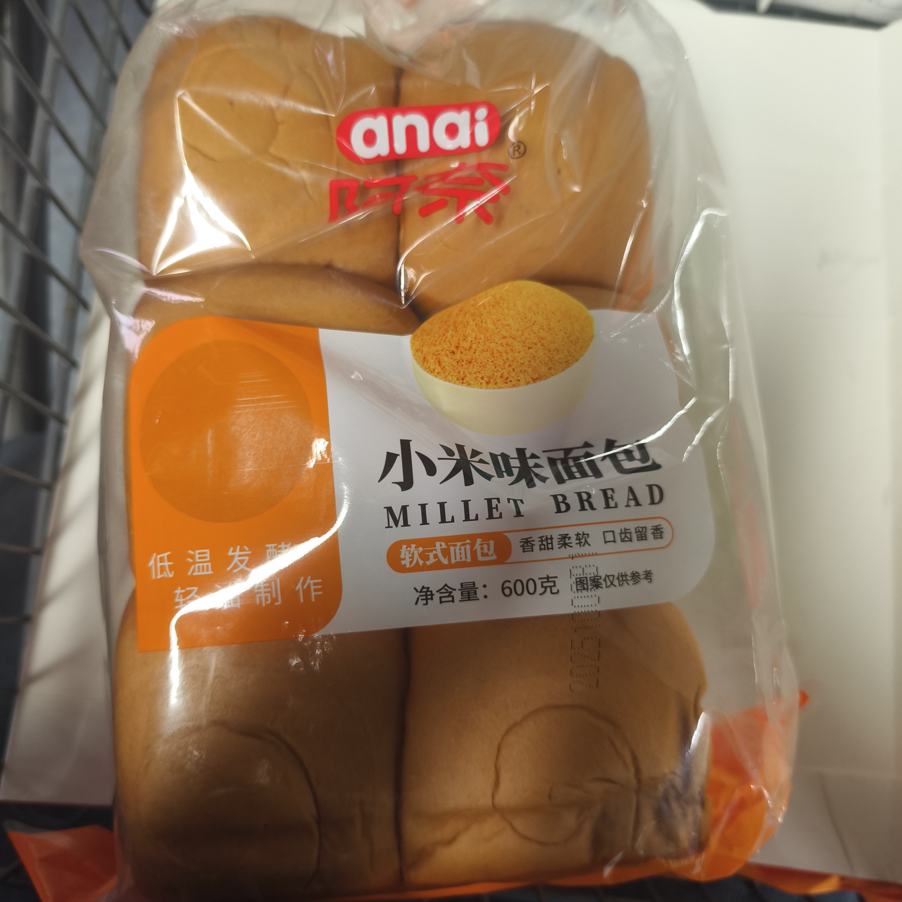 阿奈小米面包600克
