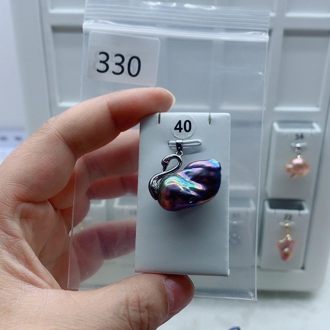 吊坠(不含链)淡水珍珠合金