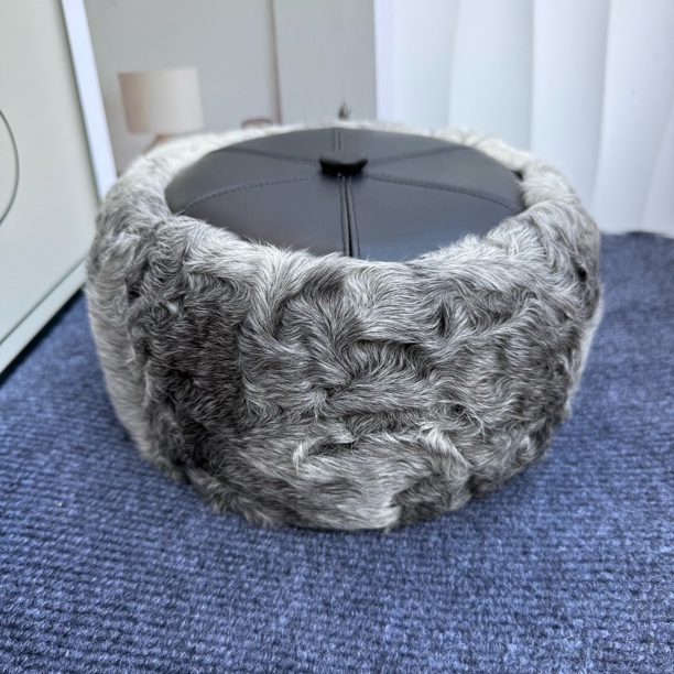 新款男士冬季保暖帽进乌克兰波斯羔羊进口卡拉库羊羔毛护耳帽