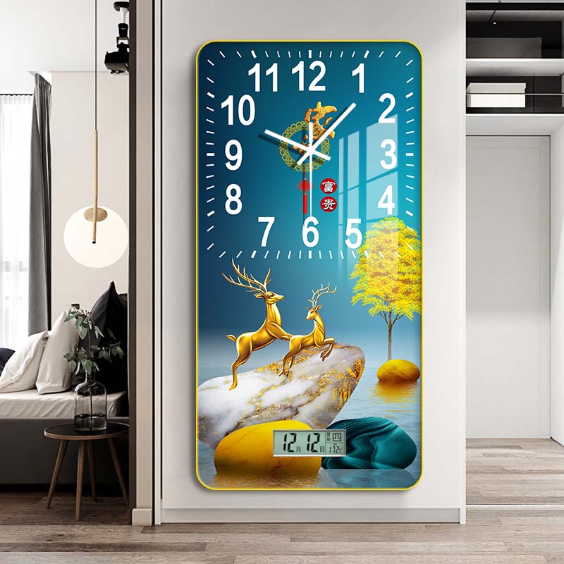 玄关过道走廊客厅餐厅沙发背景墙装饰画竖版新中式现代简约壁画