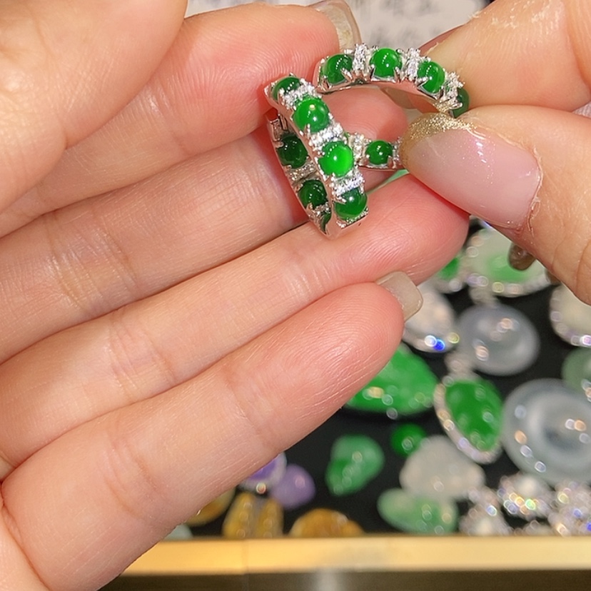 【闪购商品】未镶嵌翡翠耳饰天然翡翠