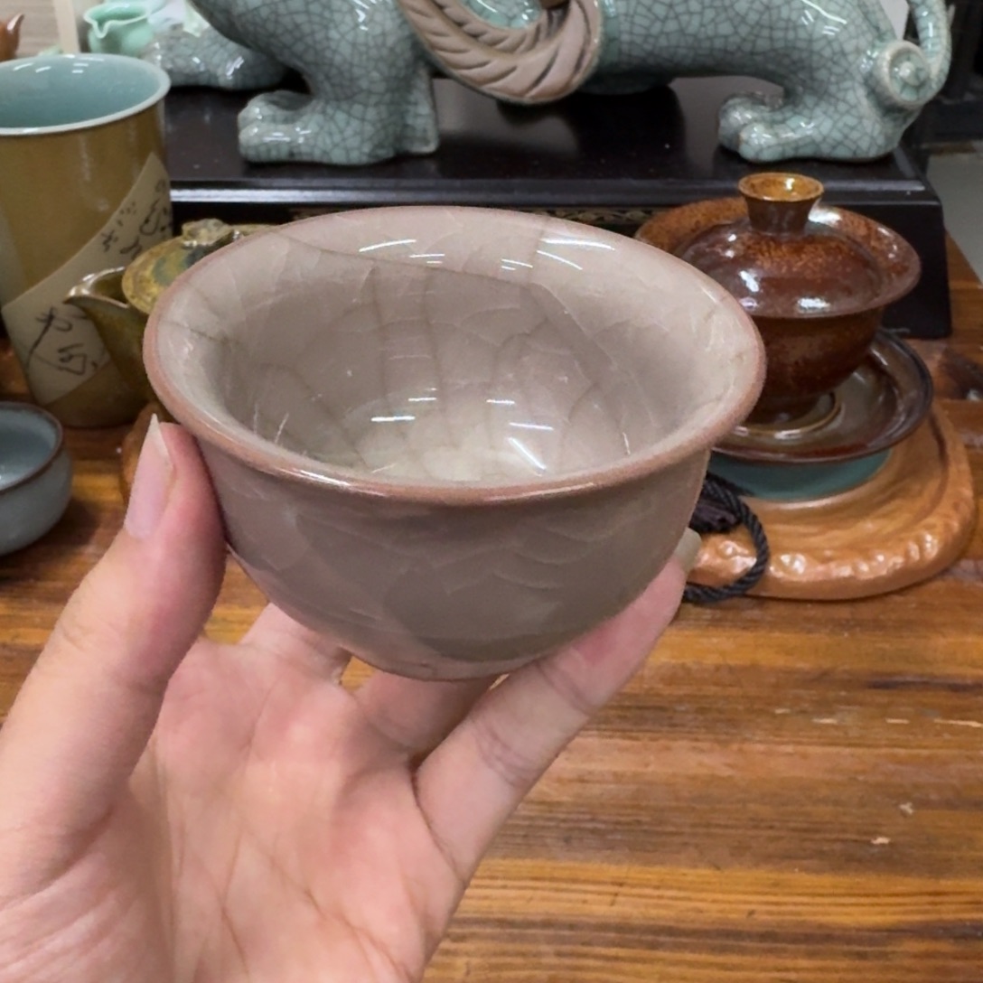 龙泉青瓷茶具微瑕9616