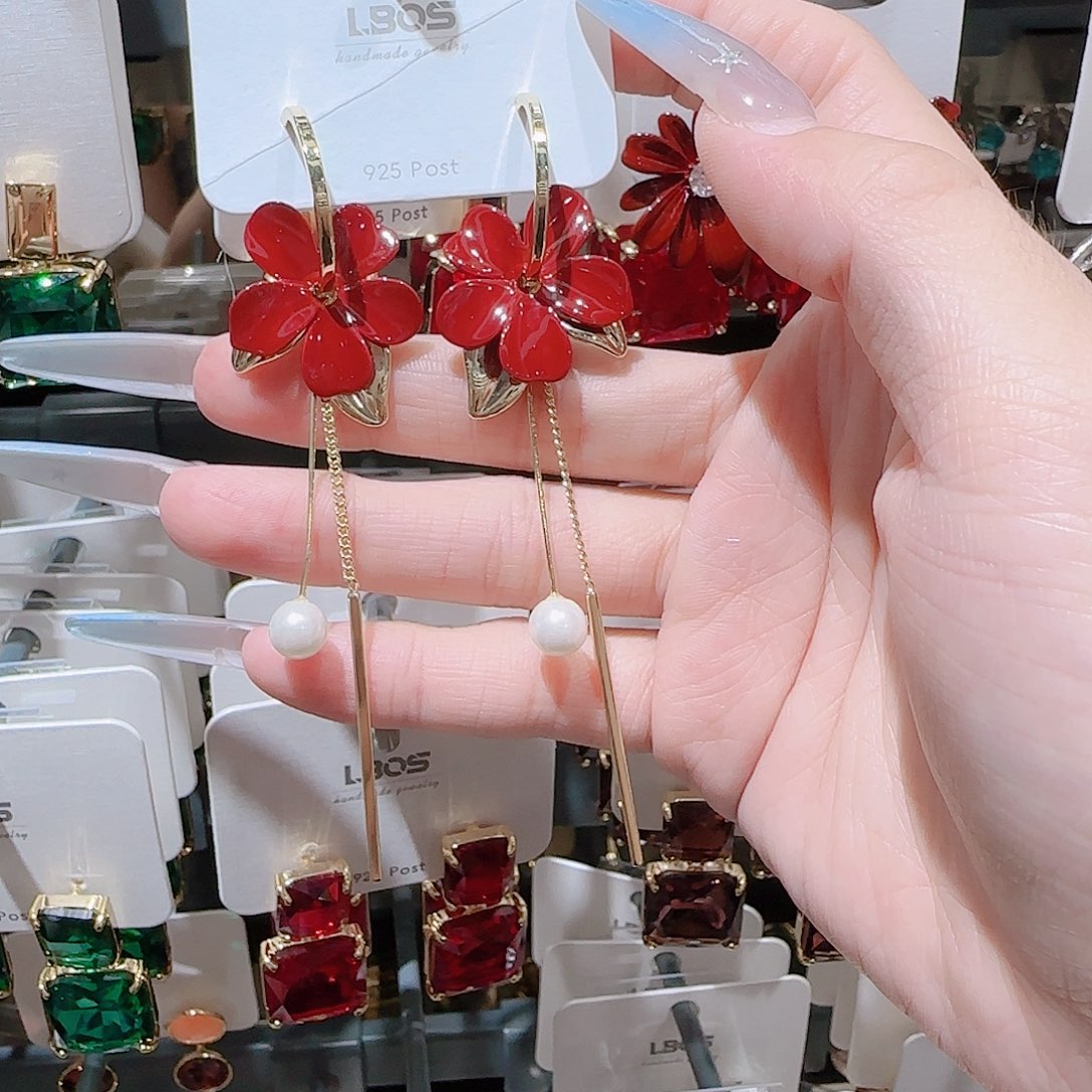 铜合金925银锆石耳环