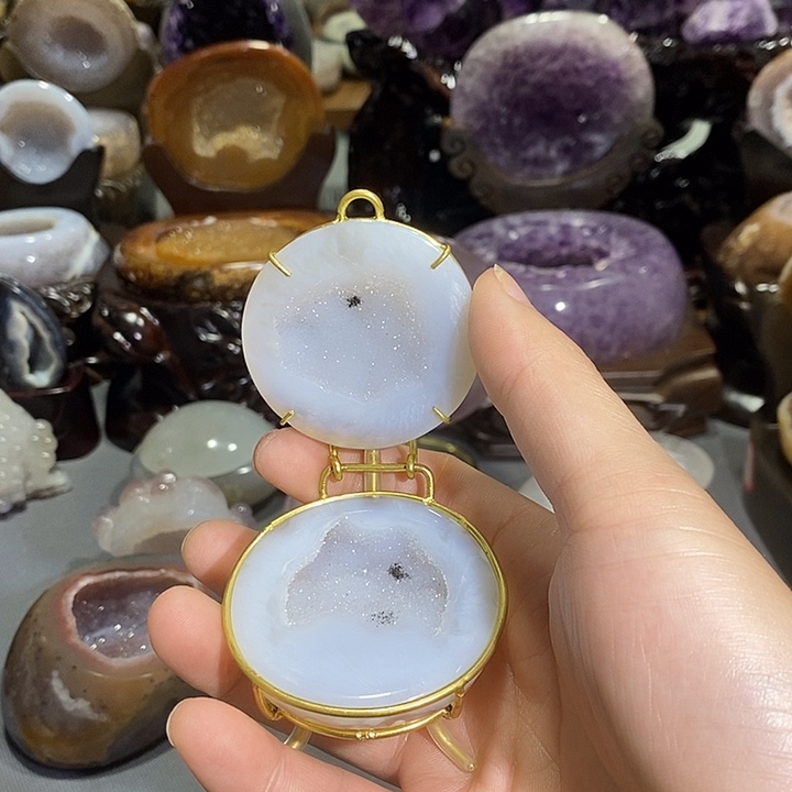 摆件未镶嵌紫晶聚宝盆