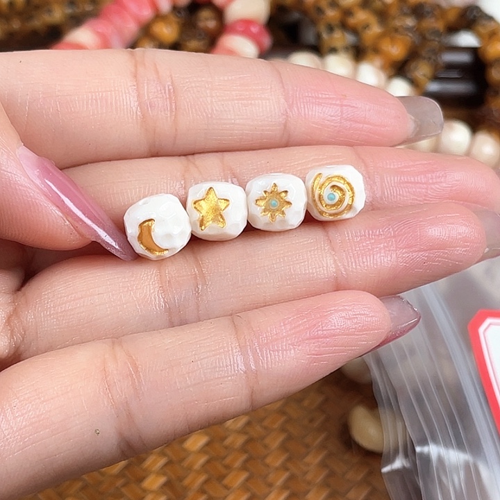 鹿骨手串/手链驼骨驼骨47，1.0，日月星辰