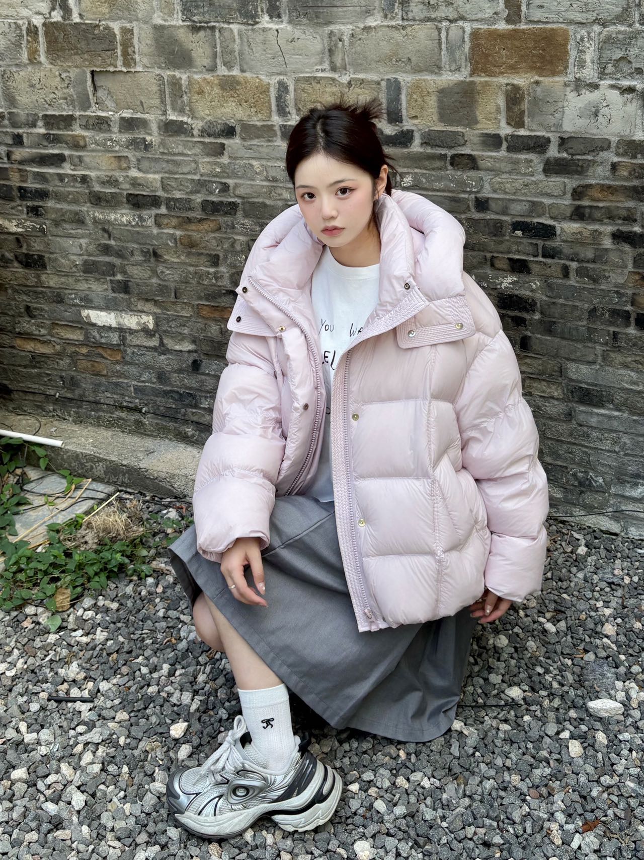 【特库】宽松型短款马卡龙短款免洗韩版宽松女款羽绒服