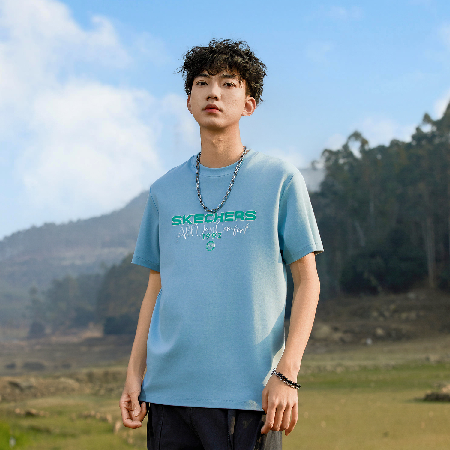 字母短袖纯棉T恤印花男士潮流韩版透气t恤U168