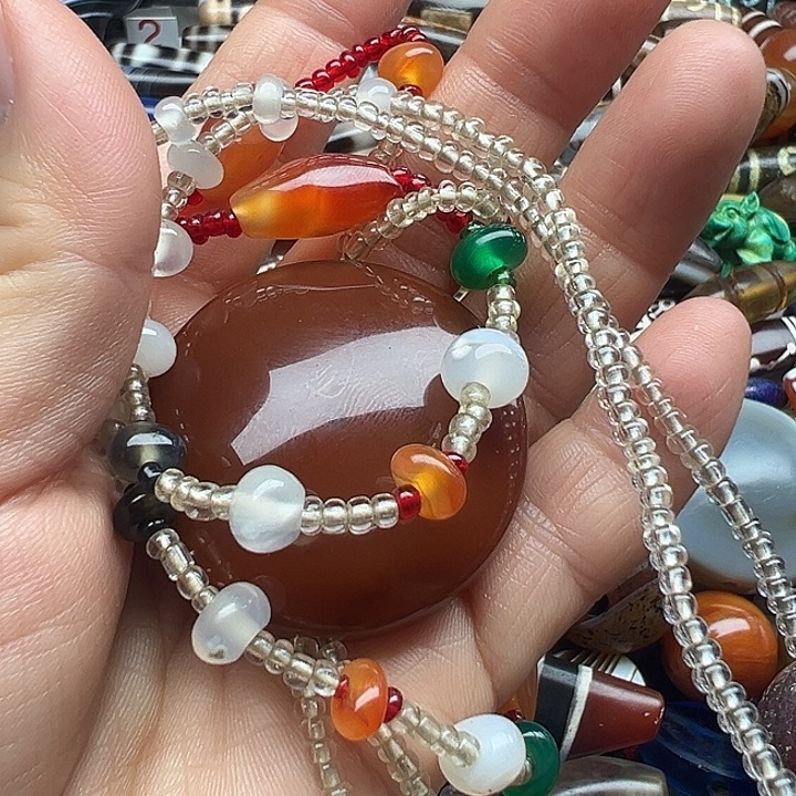 玛瑙/玉髓未镶嵌颈饰