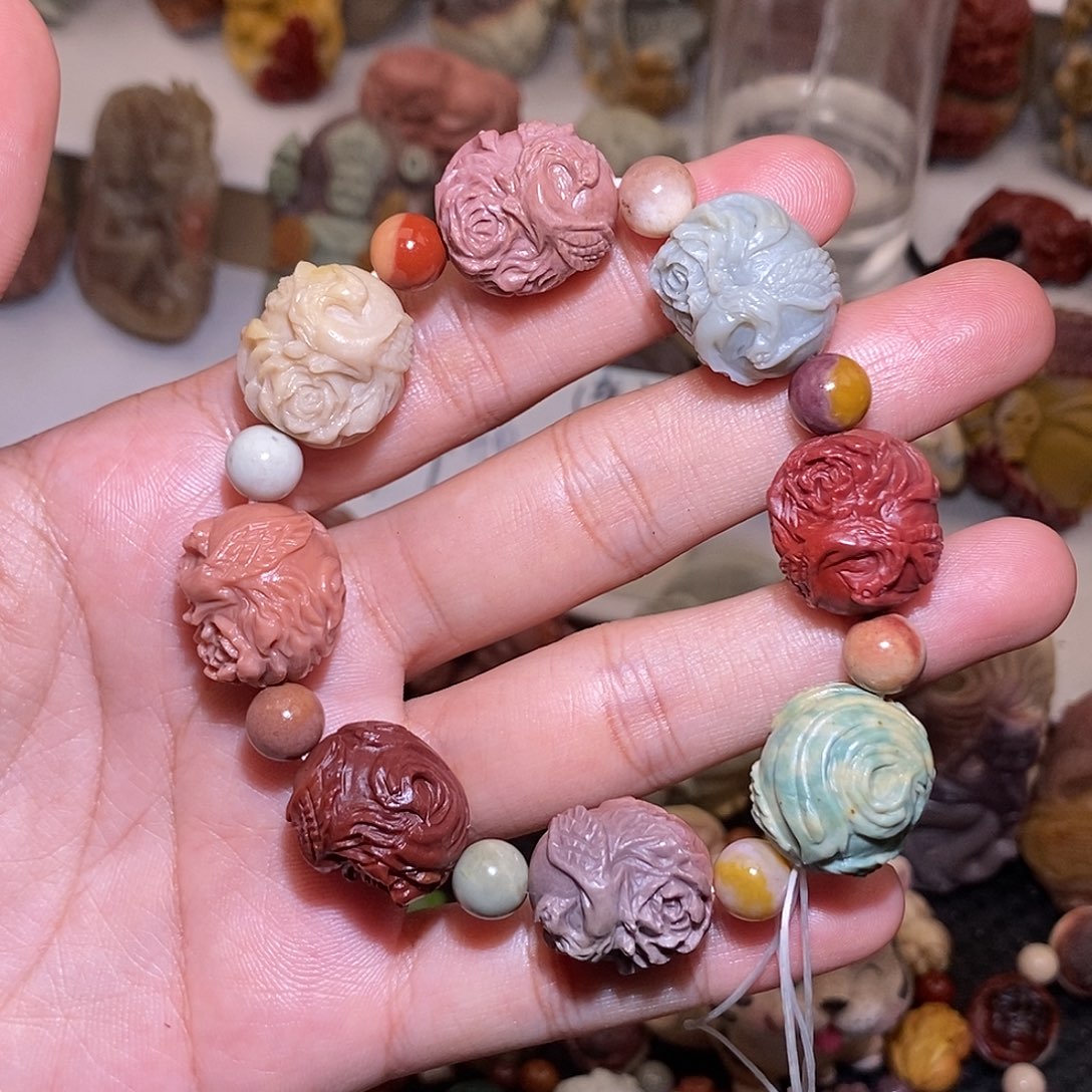 石英质玉（阿拉善玉）未镶嵌手链