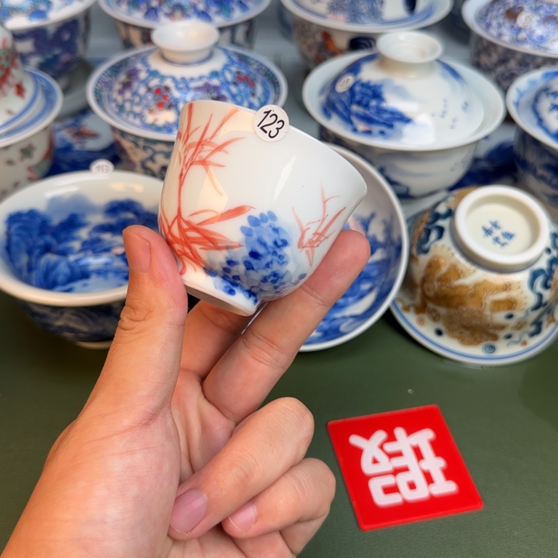彦祖纯手工手绘茶具123