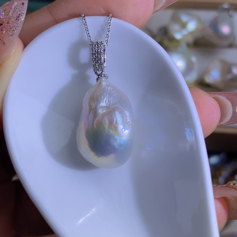 【闪购商品】淡水珍珠天然淡水珍珠（微瑕）合金