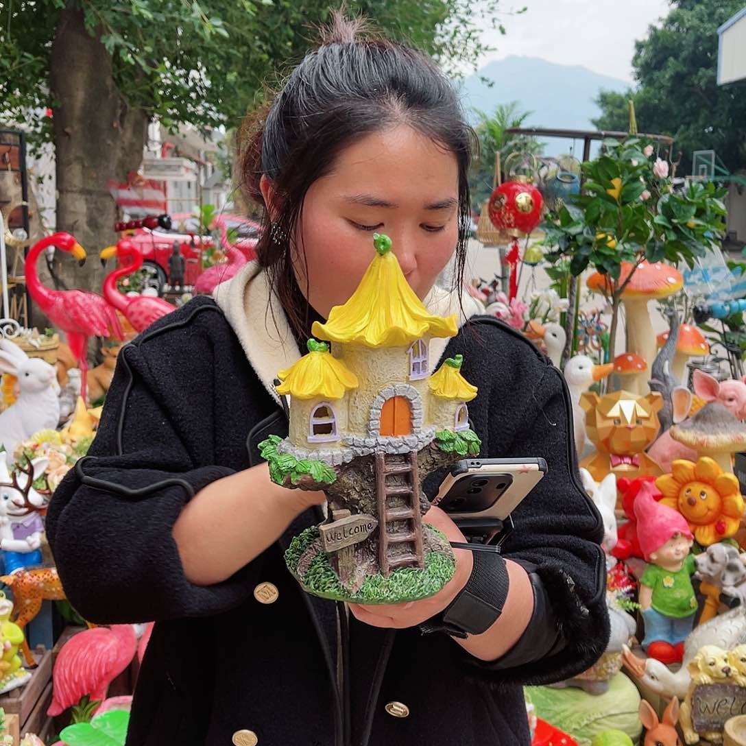 【闪购商品】无铅玻璃花园摆件&000&