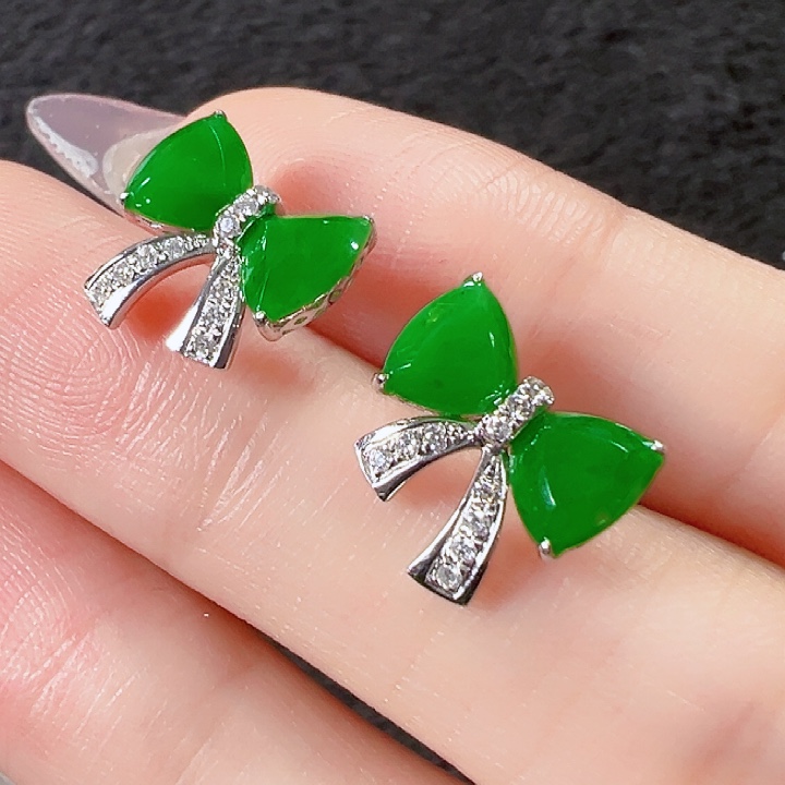 翡翠耳饰18K金镶嵌【福利款】签收后24小时鉴赏期