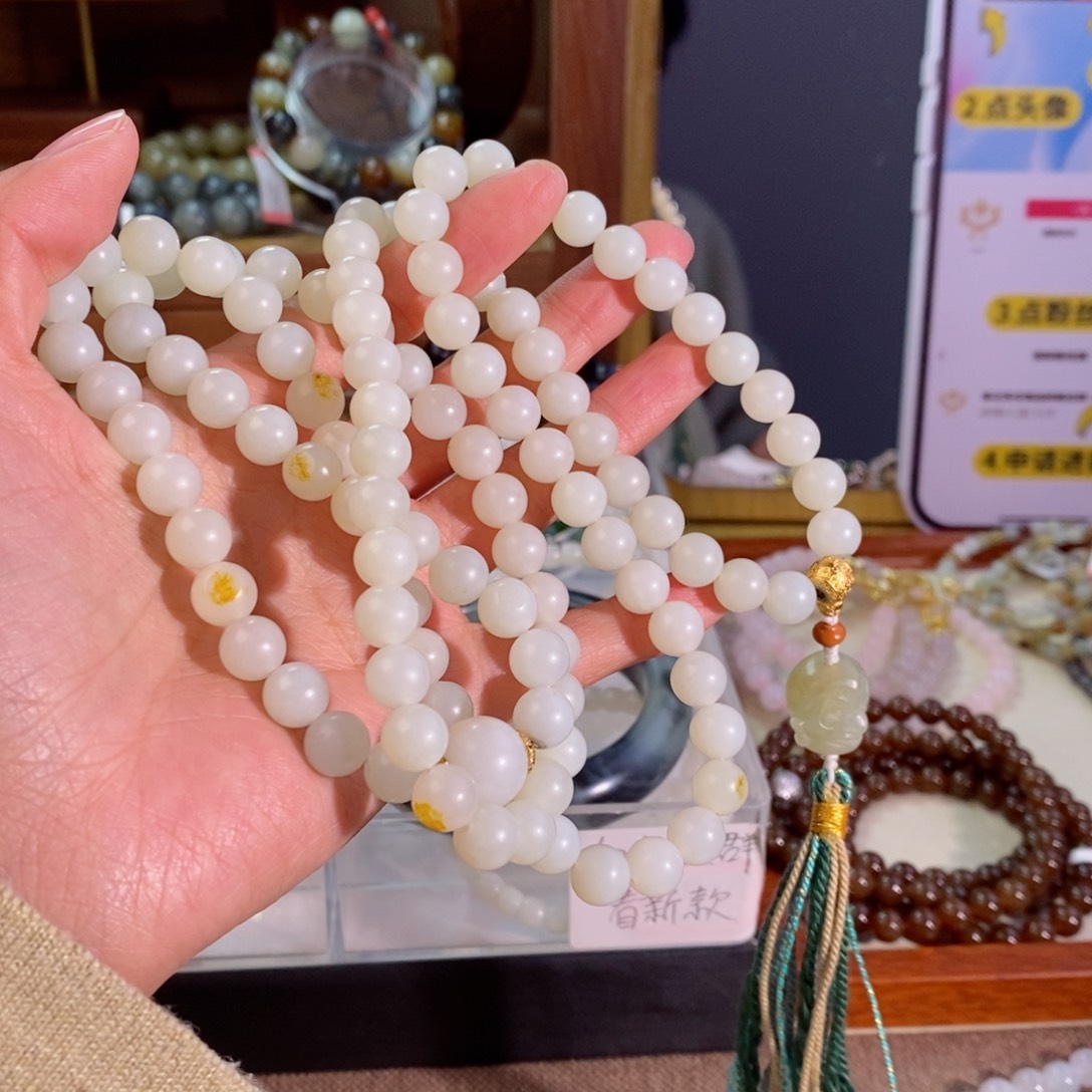 和田玉手串多样性拍一发一未镶嵌