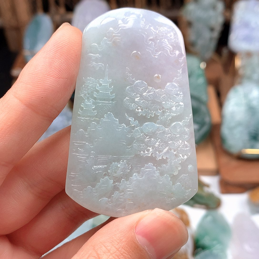 定制翡翠未镶嵌挂件