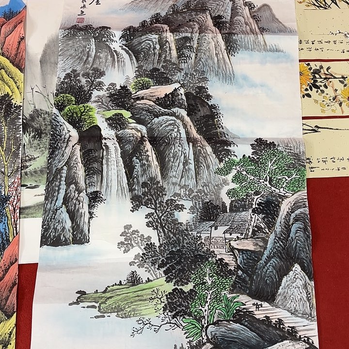 国画国画作品展示等活动中