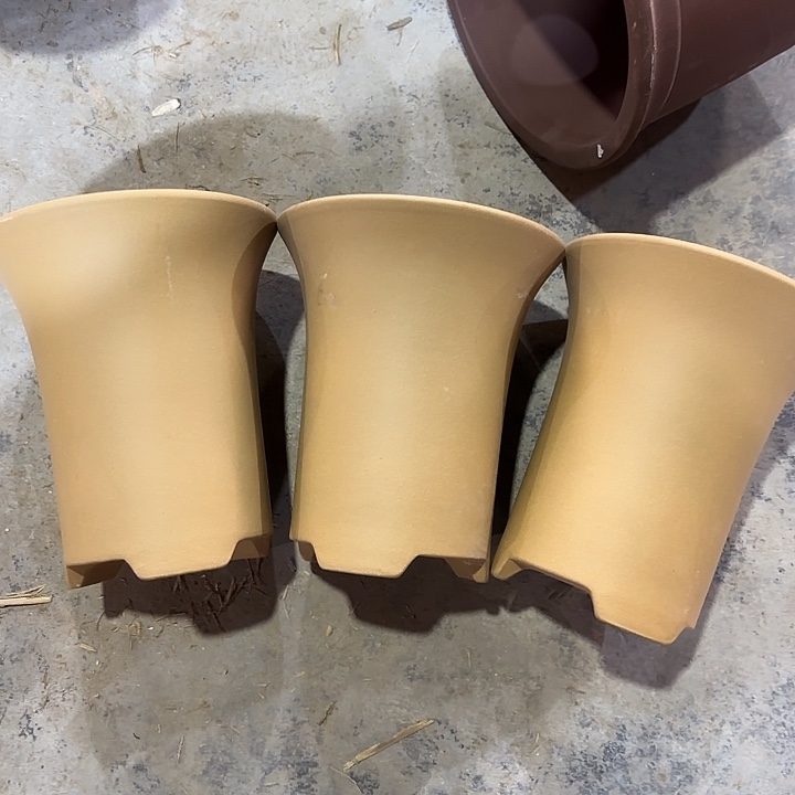 19×22紫砂花盆大漏处理清仓一组黄段泥