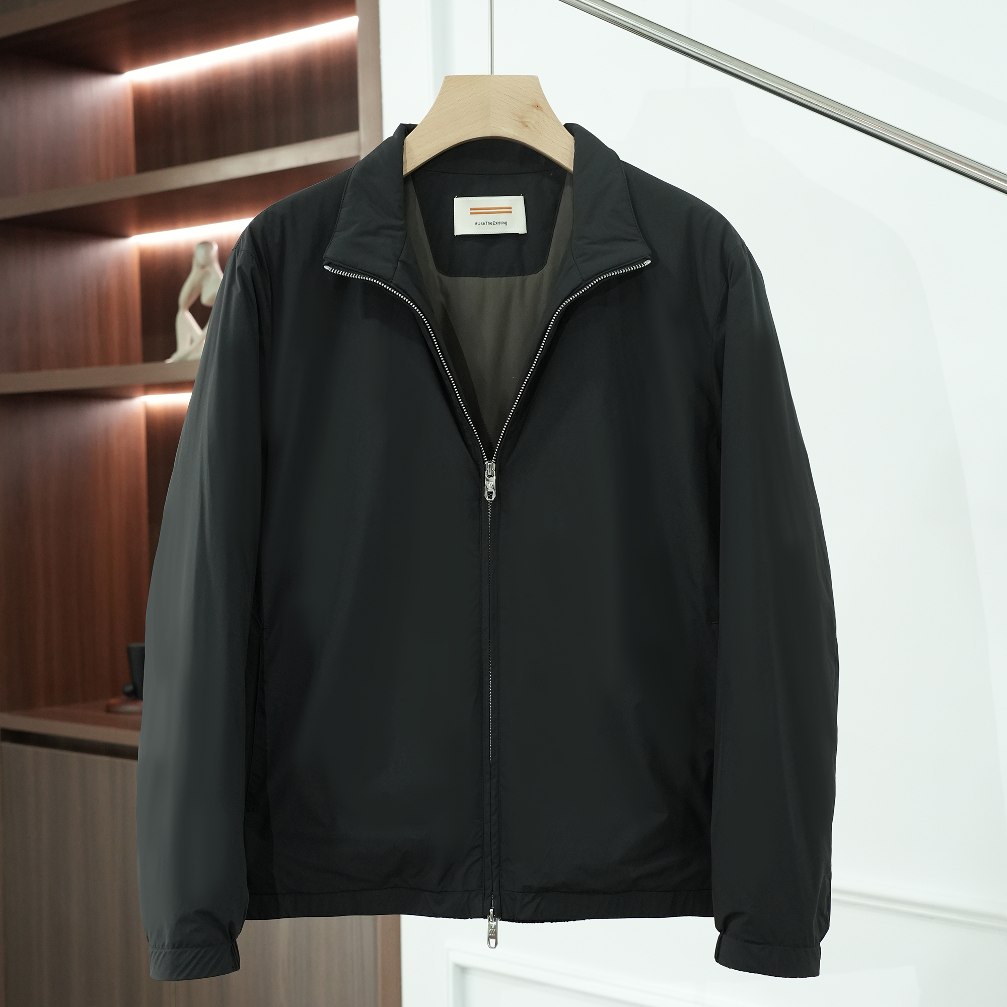 25秋冬新款男士时尚老钱风立领棉服夹克外套L16001