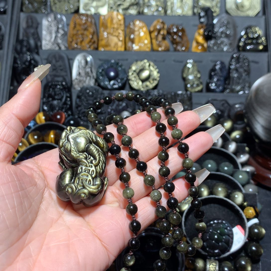 未镶嵌黑曜岩颈饰浩*