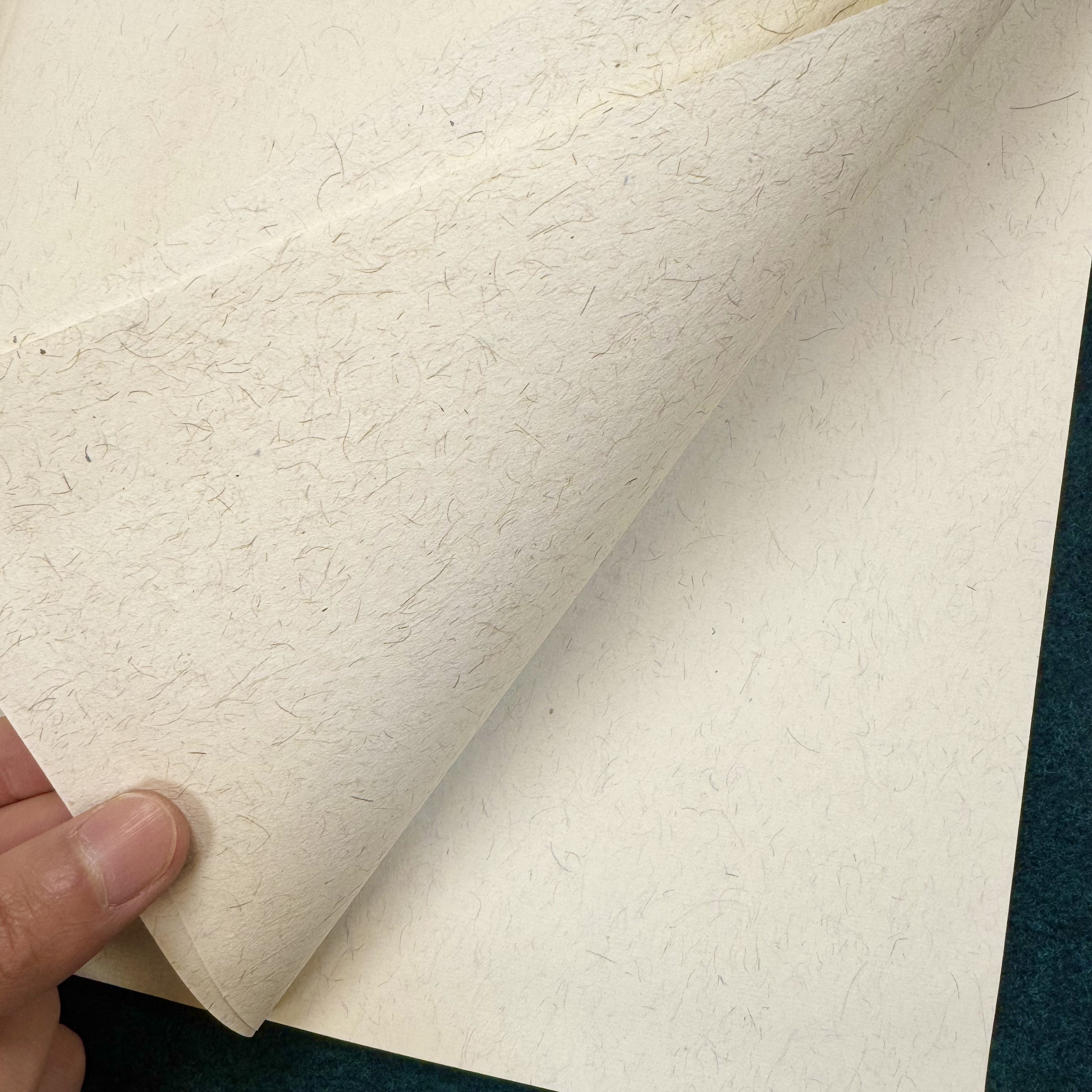 麻纸【蜡染麻笺】宣纸半生熟手工抬板蜡染书法创作毛笔字专用50张