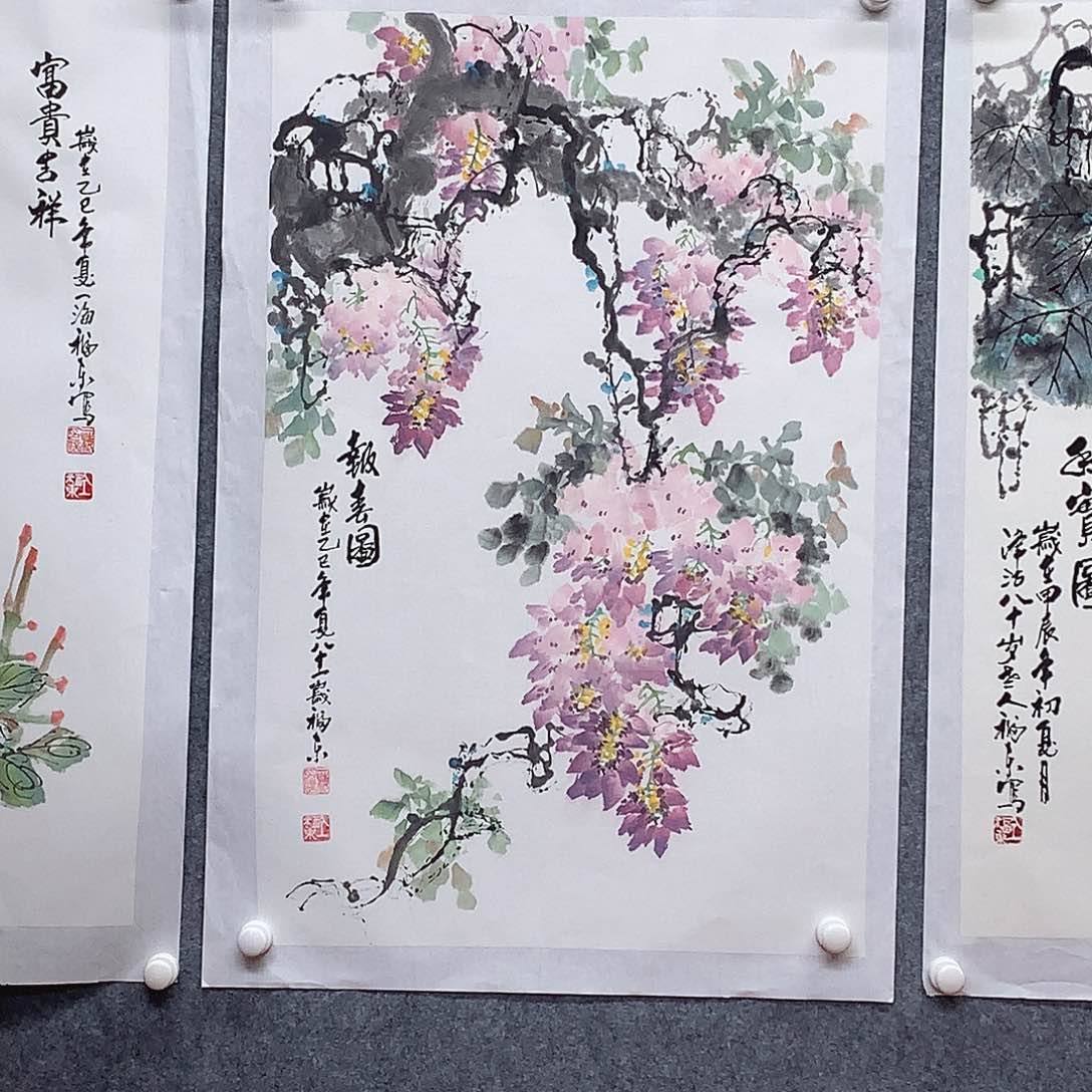 纸本手绘国画作品定制