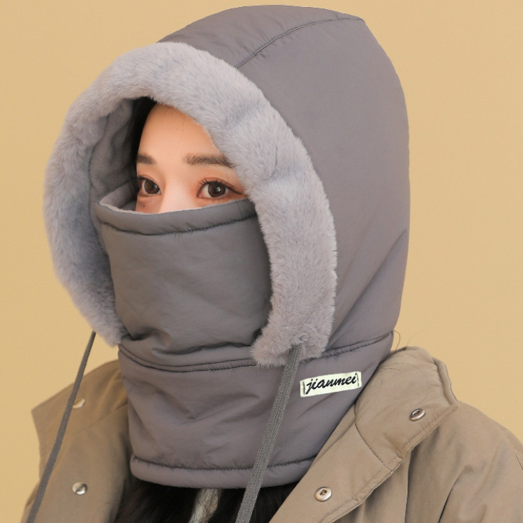 防风骑行围脖一体帽子男女款冬季保暖帽加厚骑车神器防寒头部防护