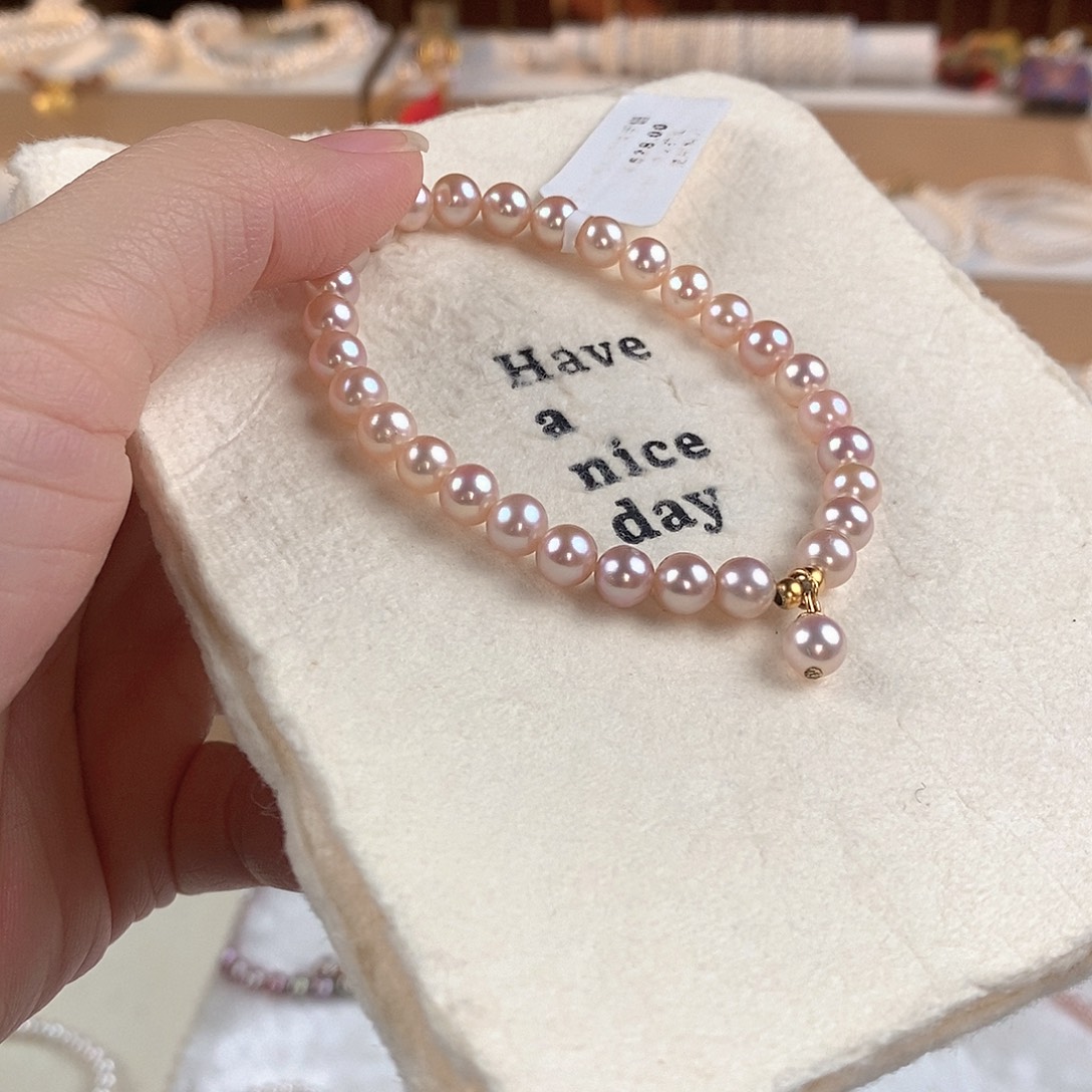 淡水珍珠手绳银S925镶嵌