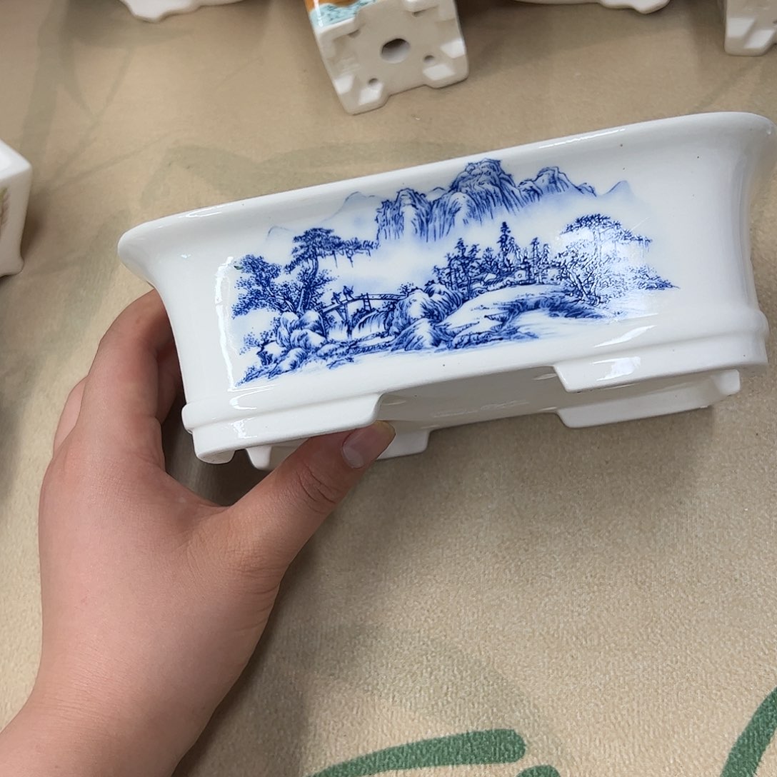 紫砂花盆502号瑕疵18/14/5.5cm