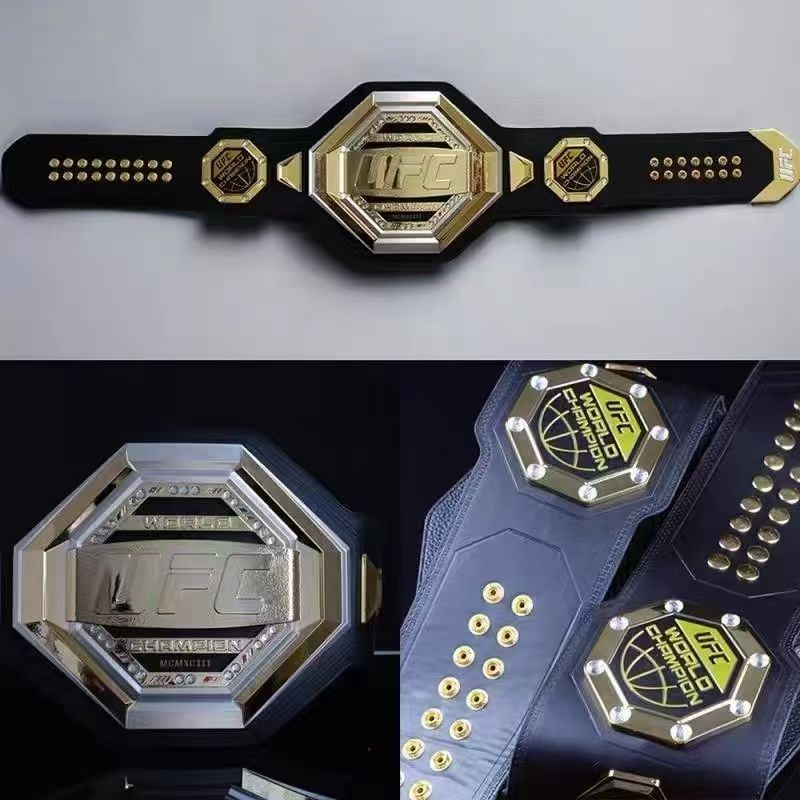 UFC拳王格斗金腰带成人拳击散打仿真纪念品镀金腰带wweufcwwe枷锁
