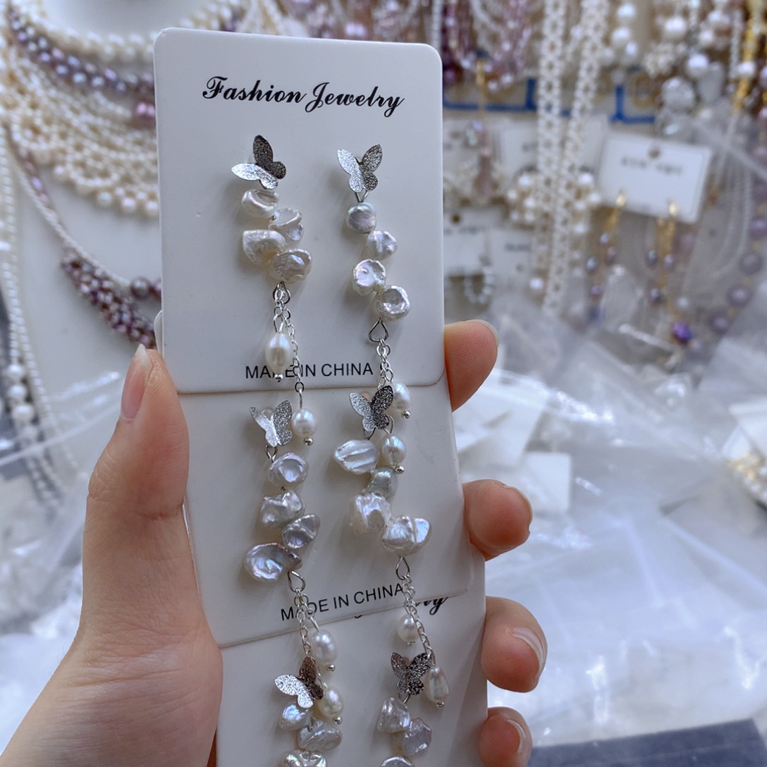 颈饰合金淡水珍珠