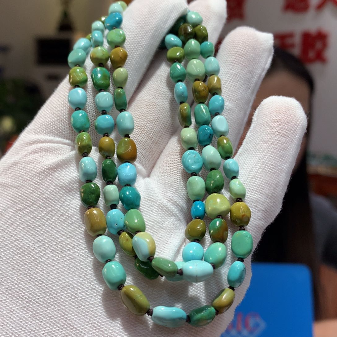 未镶嵌绿松石长链