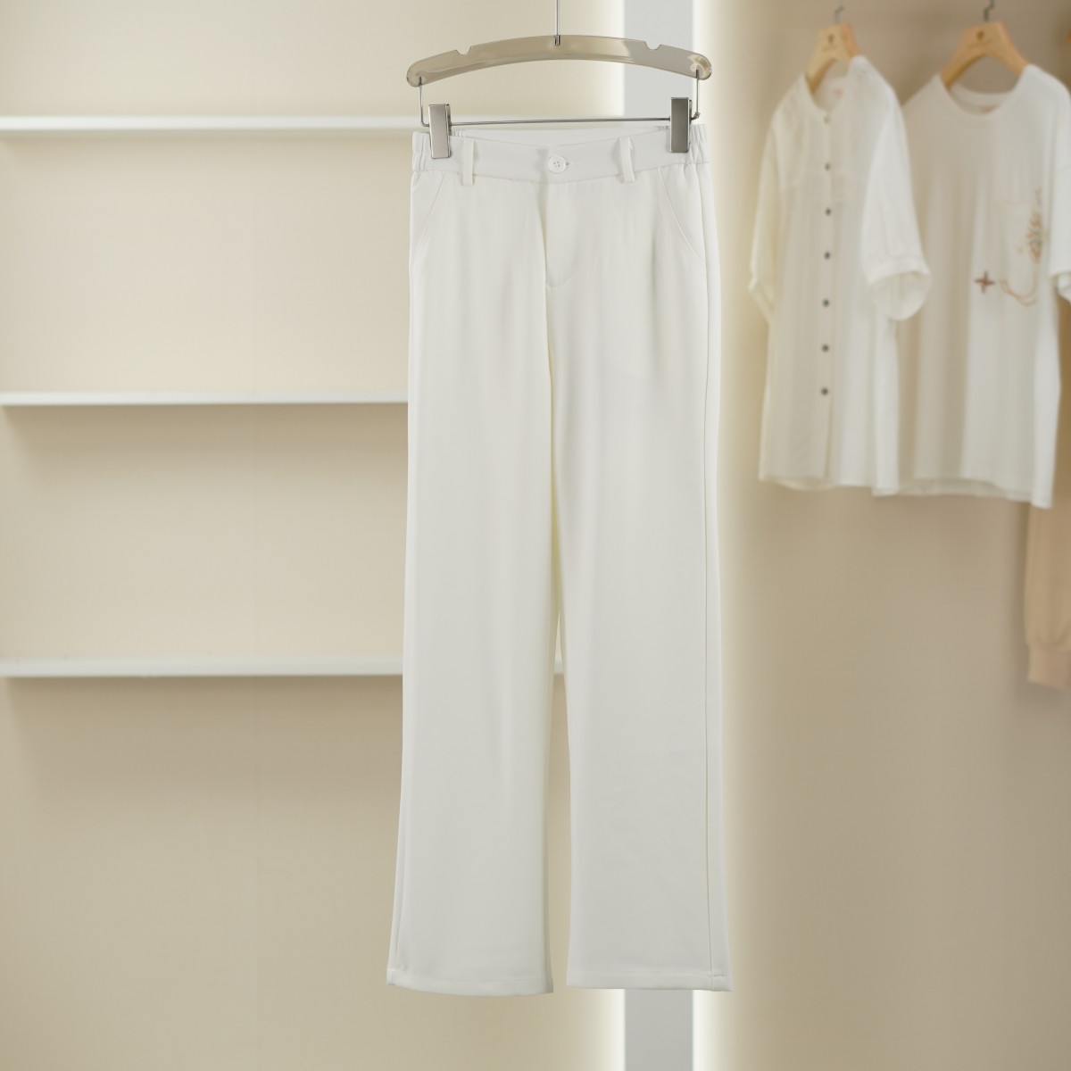 麦迪尚品  50410107简约西装裤纯色休闲裤女装春款品牌专柜正品