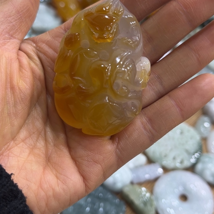 玉髓未镶嵌手饰小手把