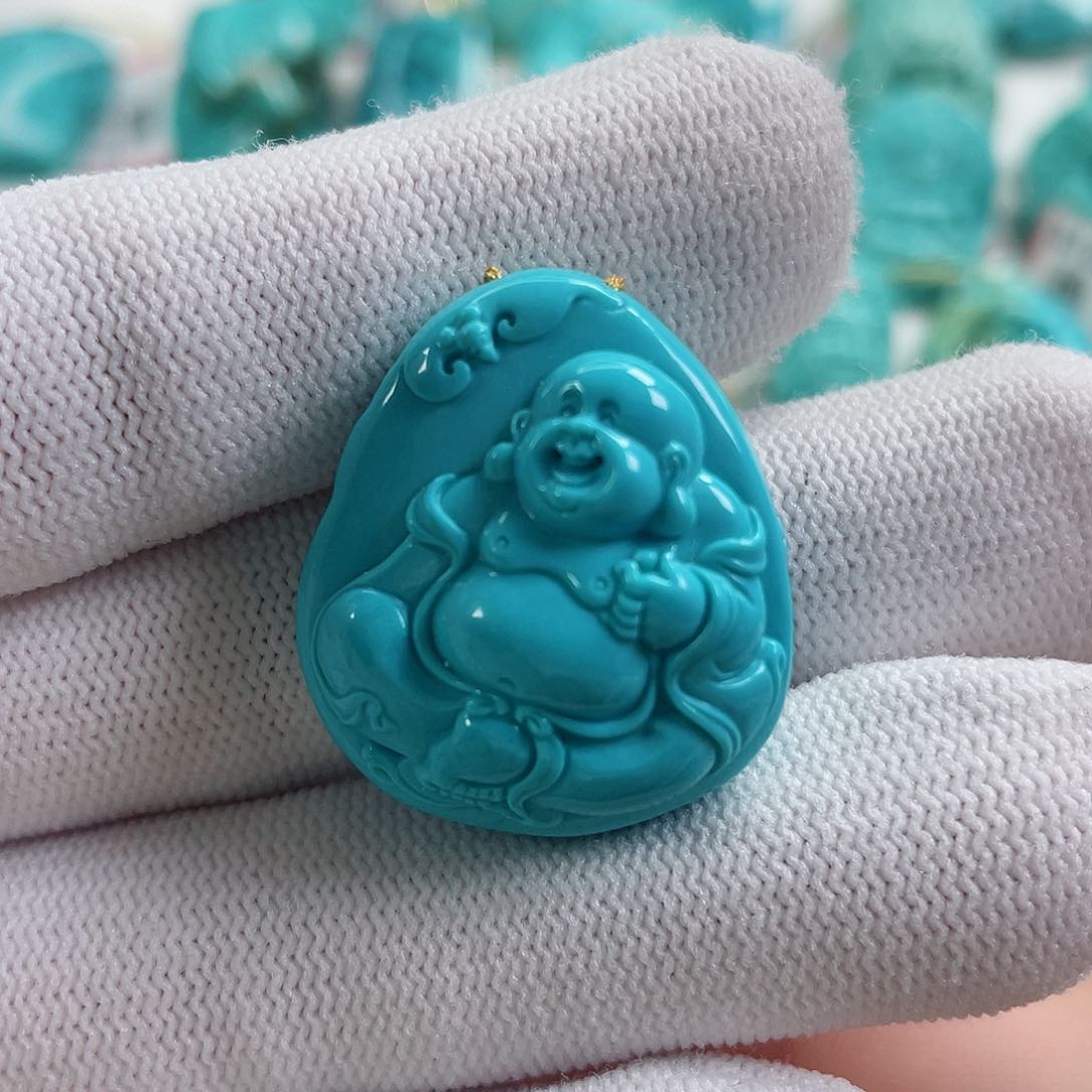 绿松石车挂未镶嵌