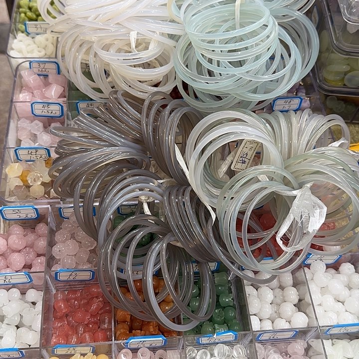 玛瑙/玉髓手镯合金叮当2个