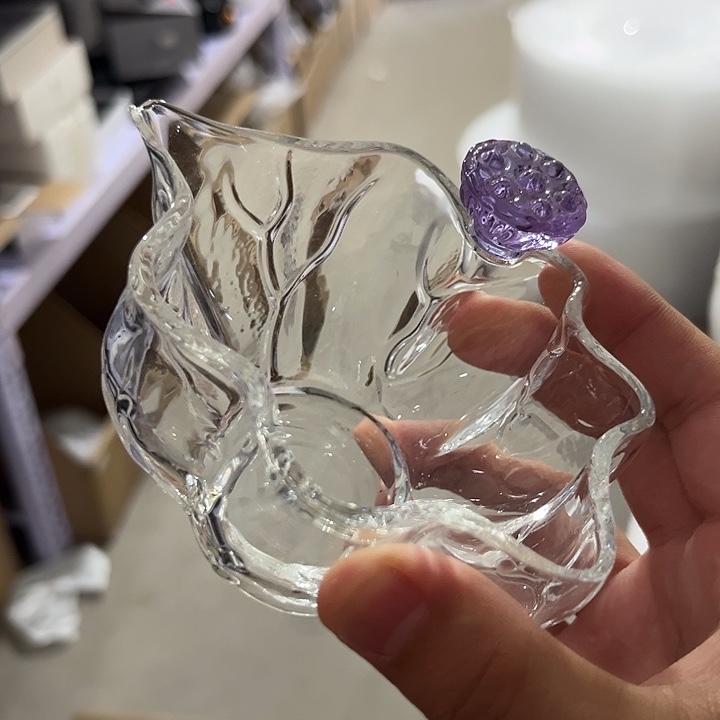 紫色 莲蓬无耳公道杯 