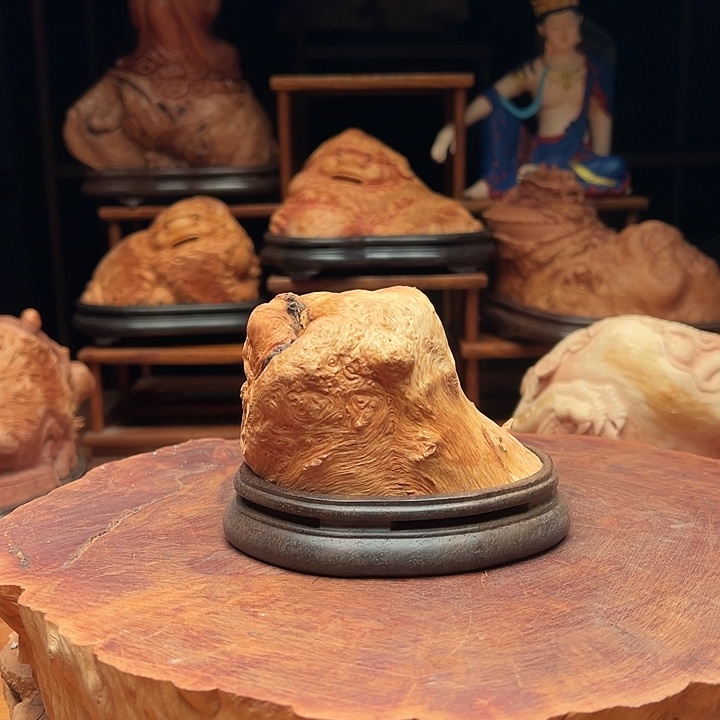 荔枝木荔枝木随型香炉摆件88