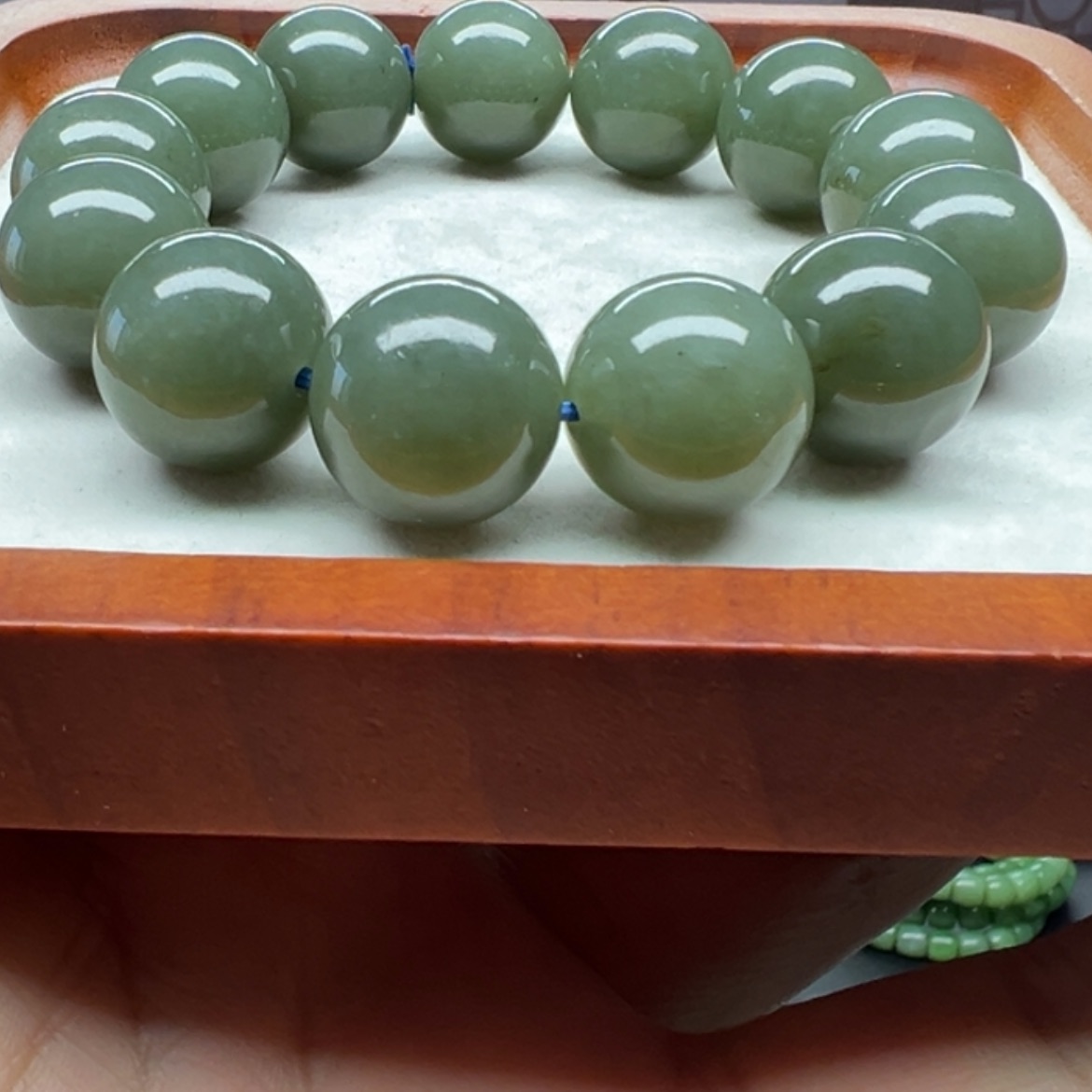 【闪购商品】和田玉手串未镶嵌卡18且末天空然