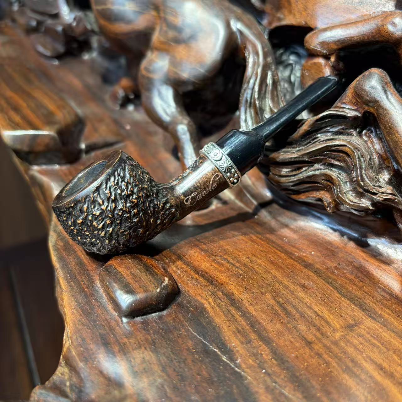 进口石楠木手工小号苹果烟斗