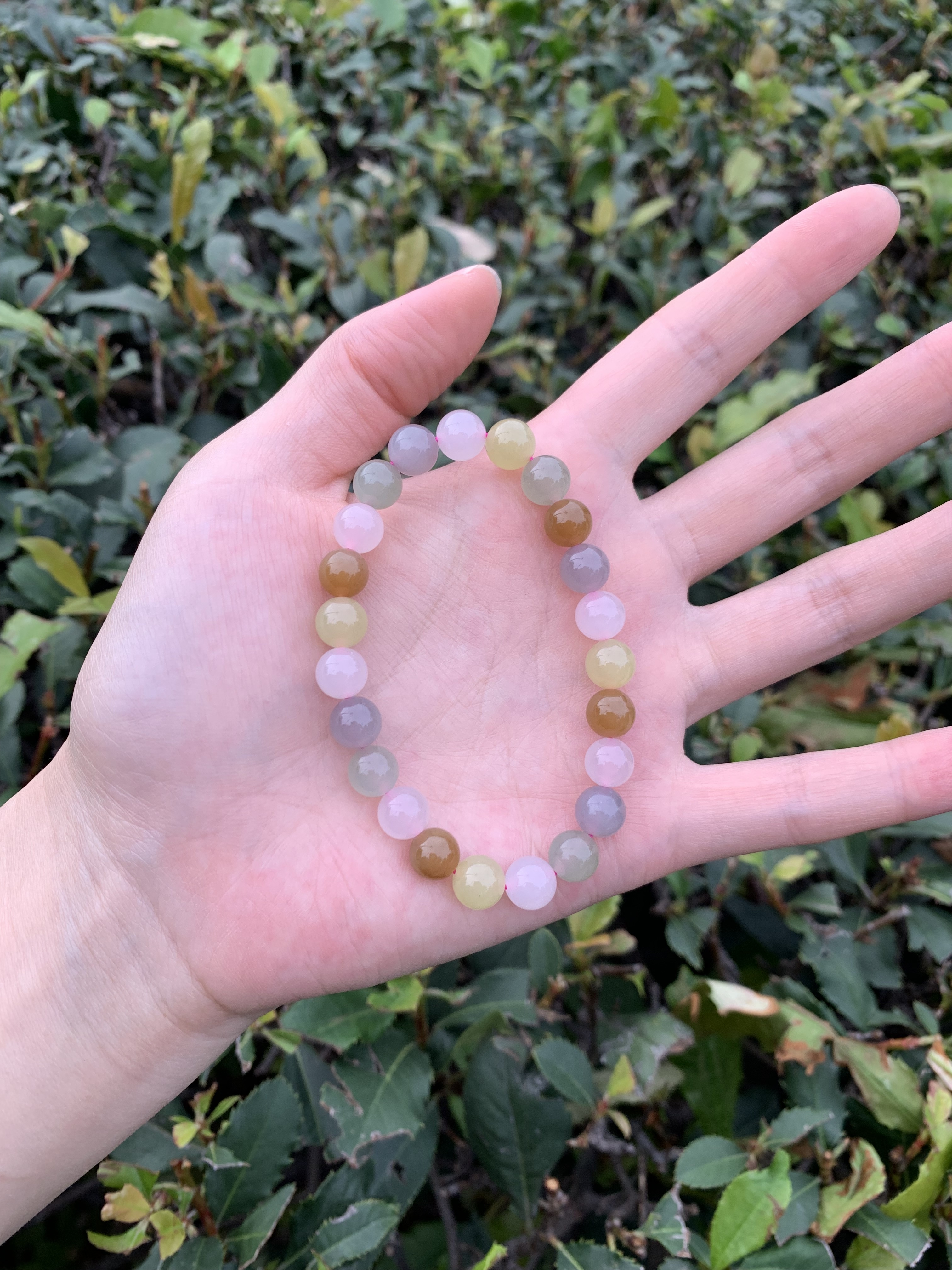 8MM精品和田玉多宝手串时尚百搭国风女士手链圆珠手链多样发一