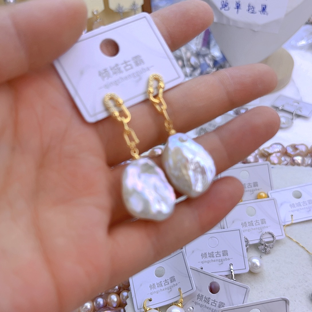 银S925镶嵌淡水珍珠项链定制938