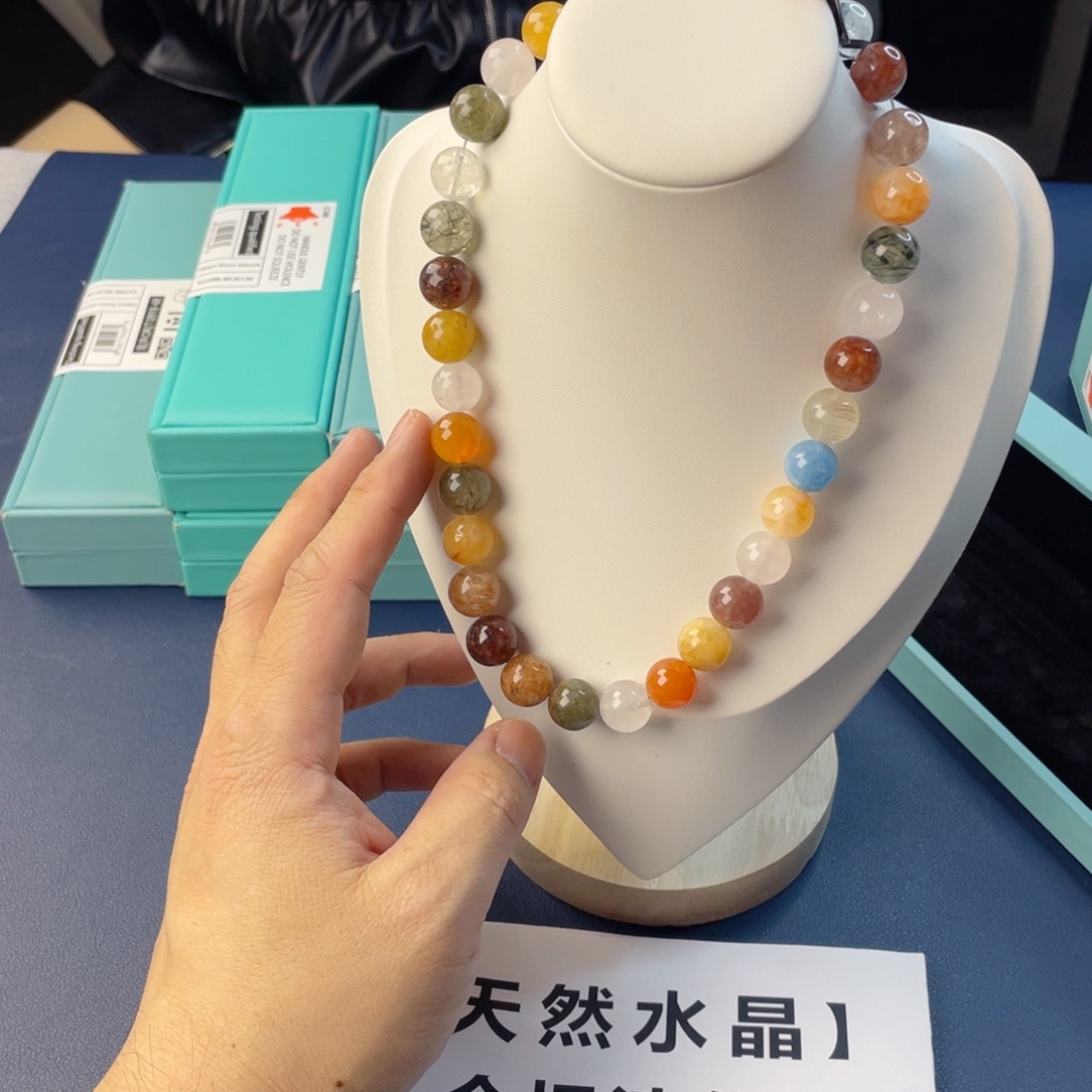 水晶手链银S925镶嵌